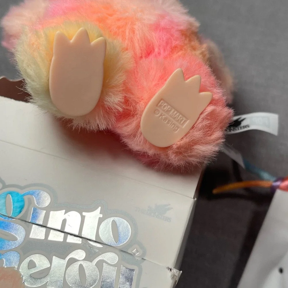 Pop Mart Big Into Energy The Monsters Blind Box Loyalty Plush Toy Labubu‎ Opened